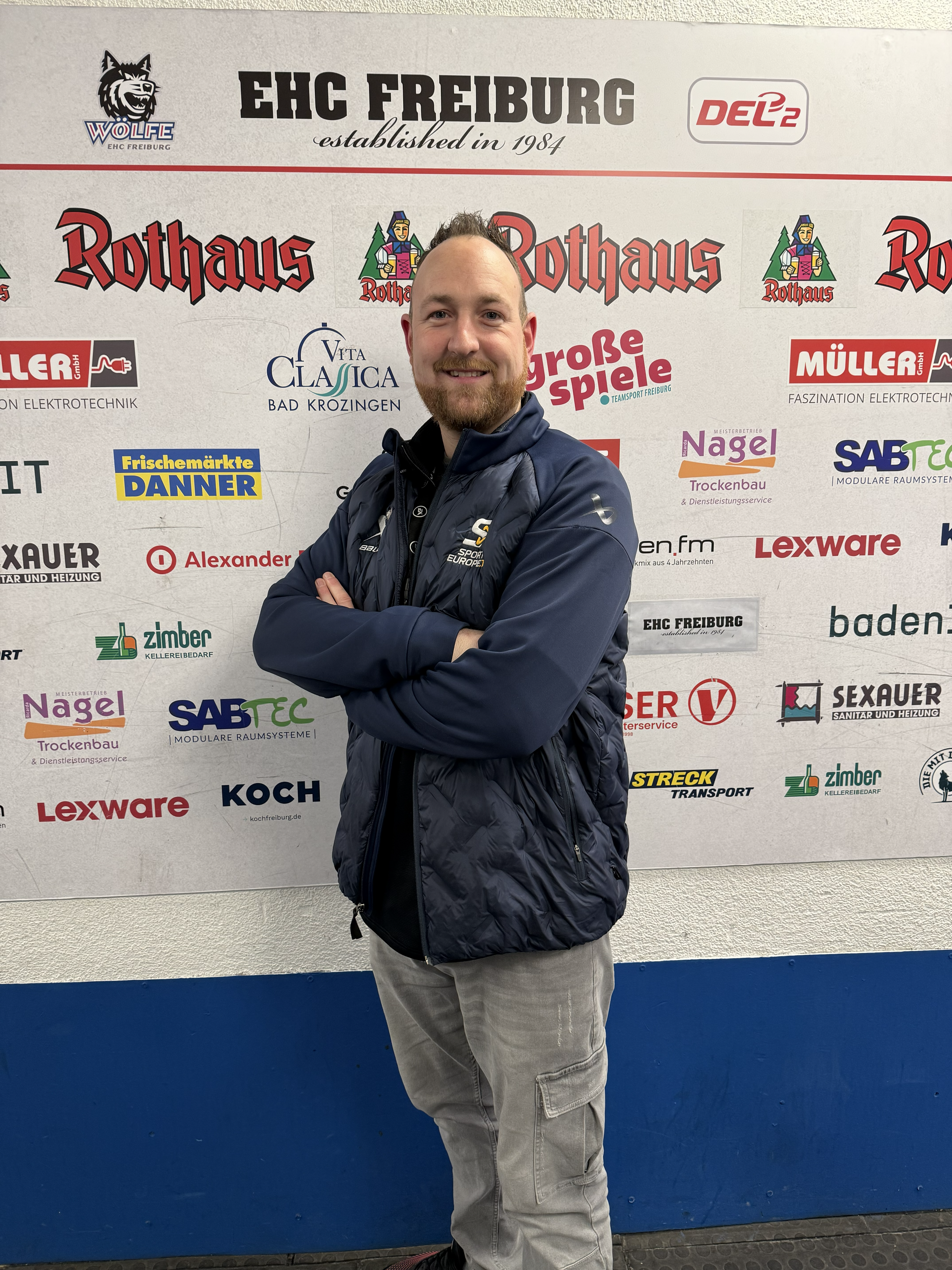 Alexander Blattmann als Eishockey-Kommentator